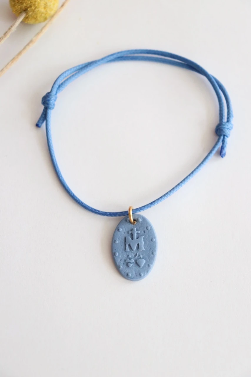 Pulsera medalla milagrosa de porcelana cerámica – photo 2